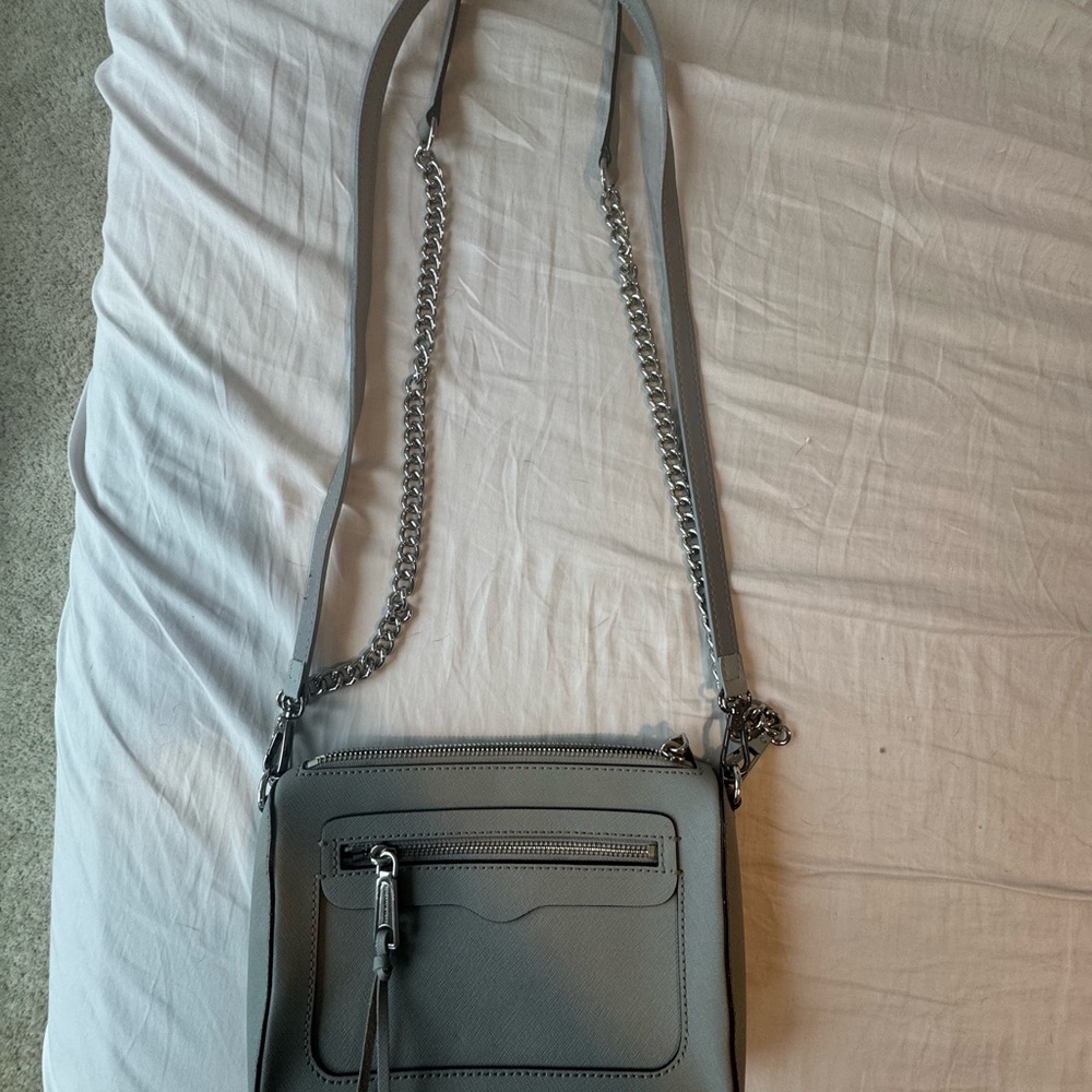 rebecca minkoff Gray Leather Crossbody Bag